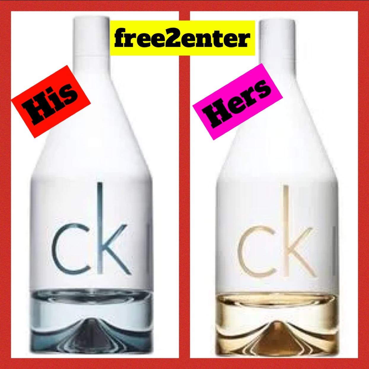 💯free2enter 💯 Calvin Klein His n Hers perfume - Raw Competitions